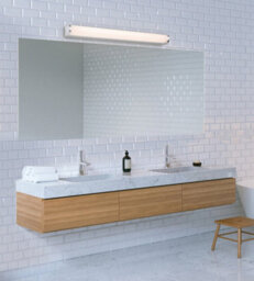 Luminosa Lighting Luminosa Bravo Bathroom Led Wall Light - 600mm Chrome With Opal Diffuser Ip44 - thumbnail 2