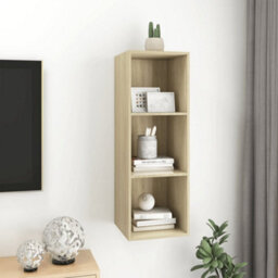 Berkfield Wall-Mounted Tv Cabinet Sonoma Oak 37X37X107 Cm Engineered Wood - thumbnail 6