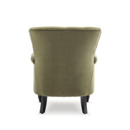 Velvet Sage Green Accent Wingback Chair - thumbnail 6