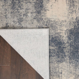 Blue Ivory Luxurious Modern Rustic Textures Rug For Bedroom & Living Room-120Cm X 180Cm - thumbnail 6