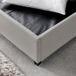 Avery Stone Grey Fabric Ottoman Storage Bed Frame - 4Ft6 Double - thumbnail 7