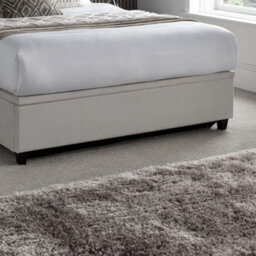 Avery Stone Grey Fabric Ottoman Storage Bed Frame - 4Ft6 Double - thumbnail 6