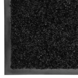 Berkfield Doormat Washable Black 90X150 Cm - thumbnail 3