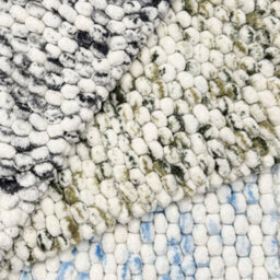 Allure Bath Fashions Marl Chunky Bobble Bath Mat Non Slip - Green - thumbnail 4