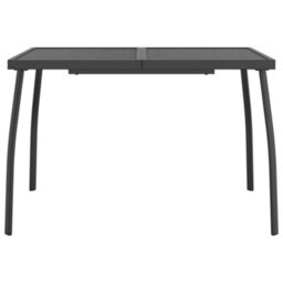 Berkfield Garden Table Anthracite 110X80X72 Cm Steel Mesh - thumbnail 3