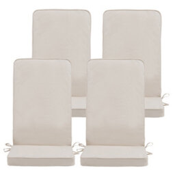 icon Outdoor High Back Seat Pad 4X Natural Beige - thumbnail 1