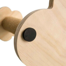 Cat Scratching Post With Track Ball Toy And Wooden Base - thumbnail 3