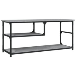 Berkfield Tv Cabinet Grey Sonoma 103X38X46.5 Cm Engineered Wood And Steel - thumbnail 2