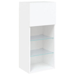 Walplus Tv Cabinet With Led Lights White 40.5X30X90 Cm - thumbnail 7