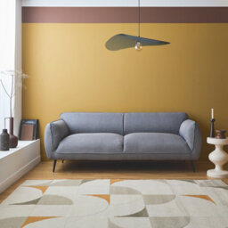 Sweeek - 3-Seater Sofa With Metal Legs Soft Light Grey 205X82.3X76.3 Cm