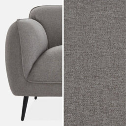 Sweeek - 3-Seater Sofa With Metal Legs Soft Light Grey 205X82.3X76.3 Cm - thumbnail 5