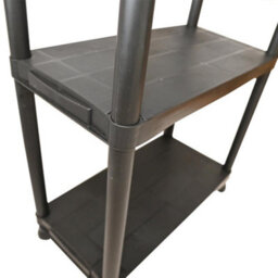 Kct 4 Tier Plastic Garage Shelving Shelves Home Shelf Storage Unit For Office, Shed, Workshops - thumbnail 5