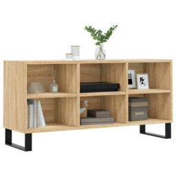 Berkfield Sturdy Tv Cabinet Sonoma Oak 103.5X30X50 Cm Engineered Wood - thumbnail 3