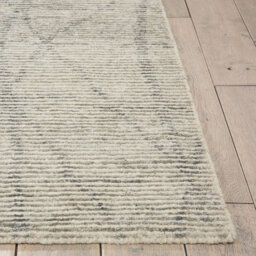 Grey Luxurious Modern Wool Easy To Clean Geometric Handmade Dining Room Bedroom And Living Room Rug -168Cm X 226Cm - thumbnail 6