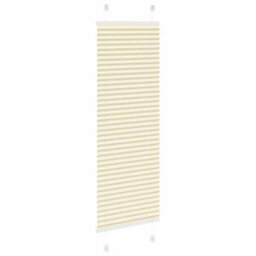 Berkfield Pleated Blind Cream 45X100 Cm Fabric Width 44.4 Cm Polyester - thumbnail 4