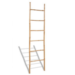 Vidaxl Bamboo Towel Ladder With 6 Rungs