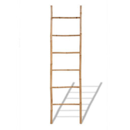 Vidaxl Bamboo Towel Ladder With 6 Rungs - thumbnail 2