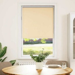 Berkfield Roller Blind Blackout Beige 65X175 Cm Fabric Width 60.7 Cm Polyester - thumbnail 2