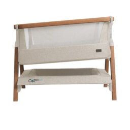 Xample Tutti Bambini Cozee Air Bedside Rocking Crib - Walnut & Ecru - Breathable Mattress, Adjustable Height, Rocking Bars, Travel Bag - thumbnail 6