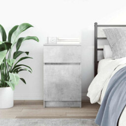 Berkfield Bedside Cabinet Concrete Grey 39X35X65 Cm Engineered Wood - thumbnail 3