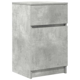 Berkfield Bedside Cabinet Concrete Grey 39X35X65 Cm Engineered Wood - thumbnail 2