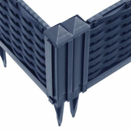 Berkfield Elegant Garden Planter With Pegs Blue Grey 362.5X42.5X28.5 Cm Pp - thumbnail 7