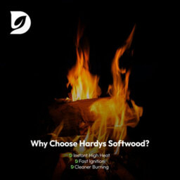 Hardys Kiln-Dried Firewood Logs - Ready To Burn, Softwood For Wood Burners, Stoves, Fire Wood For Fire Pits - 208L (Approx. 56Kg) - thumbnail 3