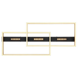 Luminosa Lighting Luminosa Luffy 90X40Cm Integrated Led Semi Flush Ceiling Light Matt Black Led 3000K - thumbnail 4