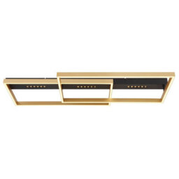 Luminosa Lighting Luminosa Luffy 90X40Cm Integrated Led Semi Flush Ceiling Light Matt Black Led 3000K - thumbnail 3