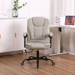 Grey Executive Office Chair Swivel Recliner Computer Desk Gaming Chair - thumbnail 3