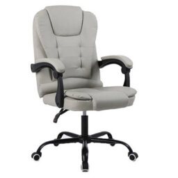 Grey Executive Office Chair Swivel Recliner Computer Desk Gaming Chair - thumbnail 1