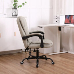 Grey Executive Office Chair Swivel Recliner Computer Desk Gaming Chair - thumbnail 4