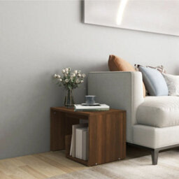 Vidaxl Side Table Brown Oak 59X36X38 Cm Engineered Wood - thumbnail 2
