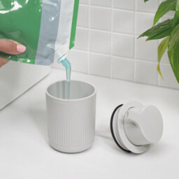 ReBorn® Reborn Recycled Soap Dispenser - Stone Bathroom Soap Pump - Refillable With 250Ml Capacity - Made In The Uk - thumbnail 5