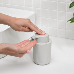 ReBorn® Reborn Recycled Soap Dispenser - Stone Bathroom Soap Pump - Refillable With 250Ml Capacity - Made In The Uk - thumbnail 2