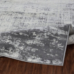 Livabliss Floransa-Abstract Charcoal Grey Off-White Modern Marble Living Dining Bedroom Rug 160 X 215 Cm Easy Care, Non Shedding - thumbnail 4
