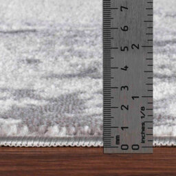 Livabliss Floransa-Abstract Charcoal Grey Off-White Modern Marble Living Dining Bedroom Rug 160 X 215 Cm Easy Care, Non Shedding - thumbnail 7