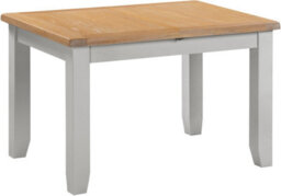 Seconique Windsor Extending Dining Table Pebble Grey With Real Oak Top - thumbnail 2
