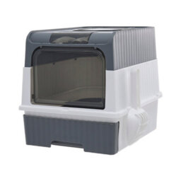 Living And Home Cat Litter Box Kitten Litter Tray Pet Loo With Uv Sterilization,scoop And Lid - thumbnail 4