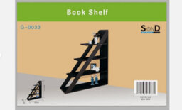 Spot On Dealz Walnut 4 Tier Ladder Bookcase Shelving Unit Storage Shelves Display Furniture - thumbnail 4
