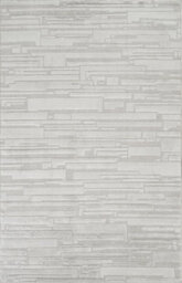 Hamilton Modern Sheen Area Rug - Blocked Bold Geometric Design Silver 80Cm X 150Cm - thumbnail 2