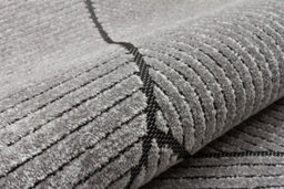Charcoal Outdoor Rug, Geometric Striped Stain-Resistant Rug For Patio Decks, 3mm Modern Outdoor Area Rug-160Cm X 220Cm - thumbnail 7