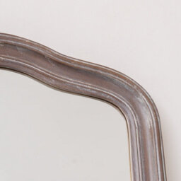 Melody Maison Slim Arched Washed Wooden Framed Leaner Mirror - 50Cm X 140Cm - thumbnail 2