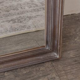 Melody Maison Slim Arched Washed Wooden Framed Leaner Mirror - 50Cm X 140Cm - thumbnail 3