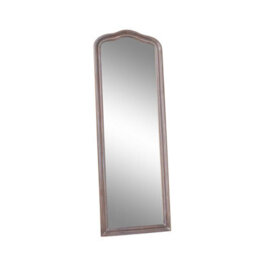 Melody Maison Slim Arched Washed Wooden Framed Leaner Mirror - 50Cm X 140Cm - thumbnail 8