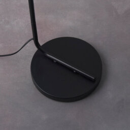 Anson Lighting Newbrook Floor Light Finished In Matt Black And Clear Glass - thumbnail 3