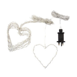 Heart Shaped Curtain String Lights - Indoor Or Outdoor Fairy Lighting For Walls Or Windows - 1.2 X 1.2M, Multicoloured - thumbnail 2