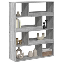 Berkfield Classic Bookcase Grey Sonoma 100X33X125.5 Cm Engineered Wood - thumbnail 3