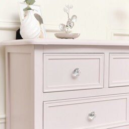 Melody Maison Large Pink 6 Drawer Chest Of Drawers - thumbnail 4