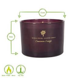 Nicola Spring Scented Candle & Reed Diffuser Set - 350G - Cinnamon & Orange - thumbnail 3